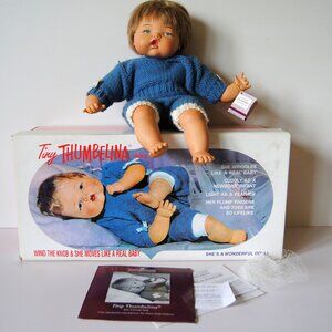 Ashton Drake 2003 Mattel Tiny Thumbelina Doll 14" Box Portrait Doll Reproduction